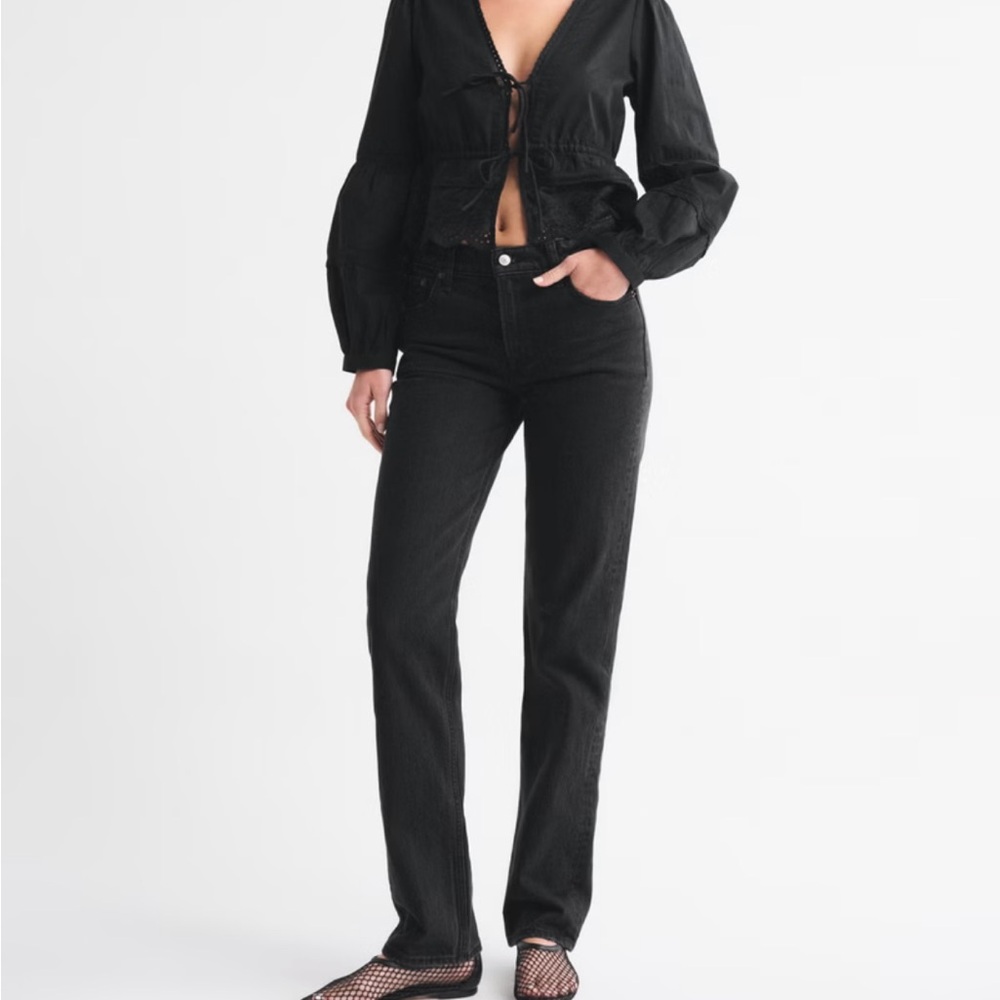 Women’s Abercrombie Mid-Rise Straight Jeans